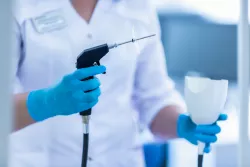 Пистолет для промывания серных пробок